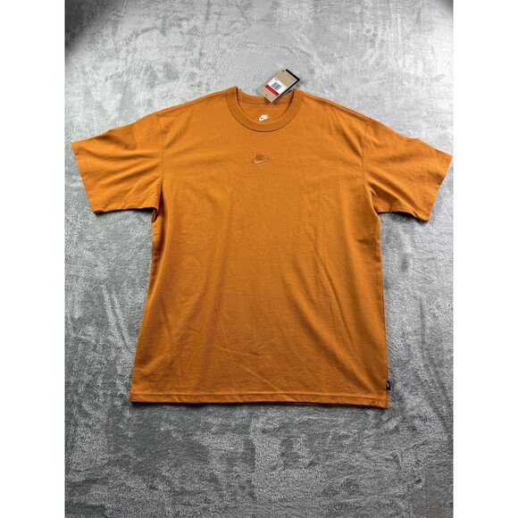 Nike Shirt Mens Large Tall Orange Club Max90 Swoosh Crewneck Tee DO7392-815 - Picture 1 of 13